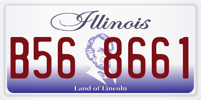 IL license plate B568661