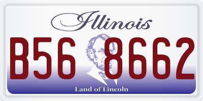 IL license plate B568662