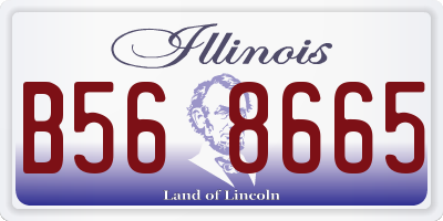 IL license plate B568665