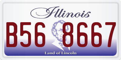IL license plate B568667