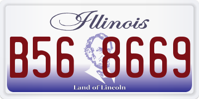 IL license plate B568669