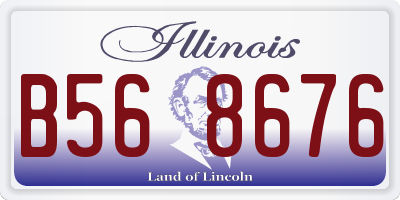 IL license plate B568676