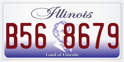IL license plate B568679