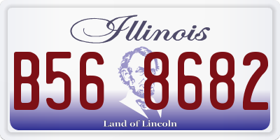 IL license plate B568682