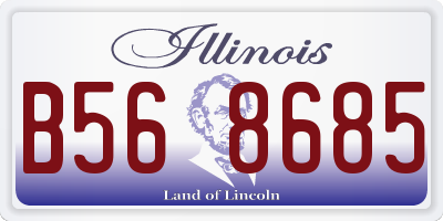 IL license plate B568685