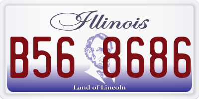IL license plate B568686