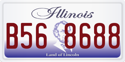IL license plate B568688