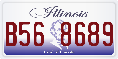 IL license plate B568689