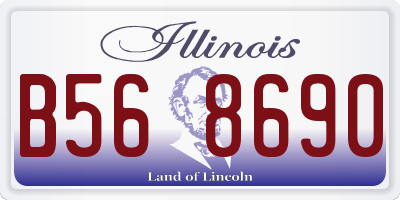 IL license plate B568690