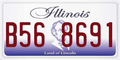 IL license plate B568691