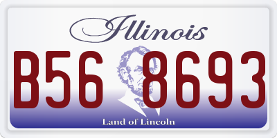 IL license plate B568693