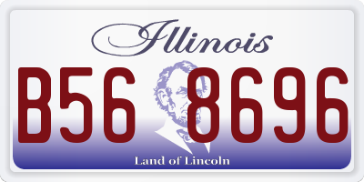 IL license plate B568696