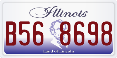 IL license plate B568698