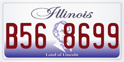IL license plate B568699