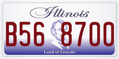 IL license plate B568700