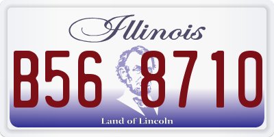 IL license plate B568710