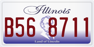 IL license plate B568711