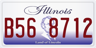 IL license plate B568712