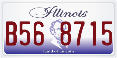 IL license plate B568715