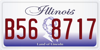 IL license plate B568717