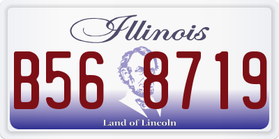 IL license plate B568719