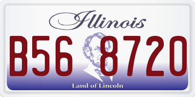 IL license plate B568720