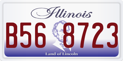 IL license plate B568723