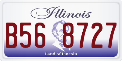 IL license plate B568727