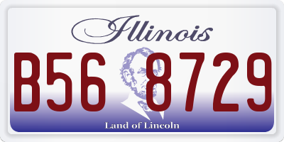 IL license plate B568729