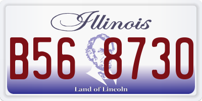 IL license plate B568730