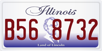 IL license plate B568732