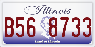 IL license plate B568733