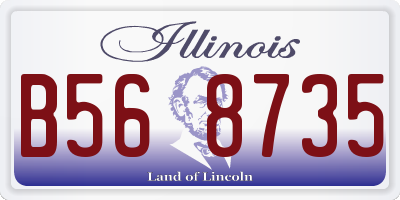IL license plate B568735