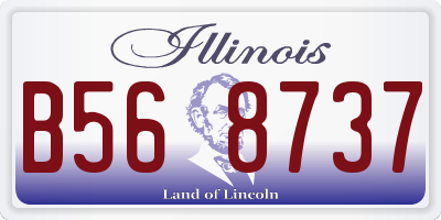 IL license plate B568737