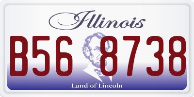 IL license plate B568738