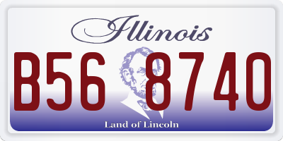 IL license plate B568740