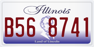 IL license plate B568741