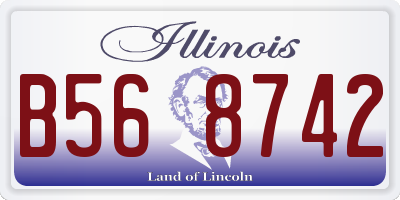IL license plate B568742