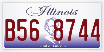 IL license plate B568744