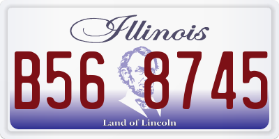 IL license plate B568745