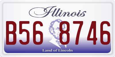 IL license plate B568746