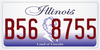 IL license plate B568755