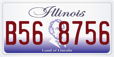 IL license plate B568756
