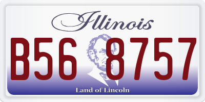 IL license plate B568757