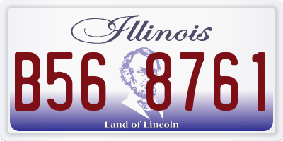 IL license plate B568761