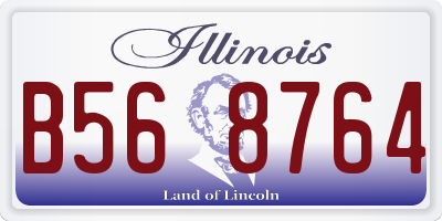 IL license plate B568764