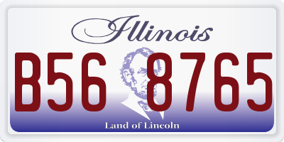 IL license plate B568765