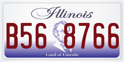 IL license plate B568766
