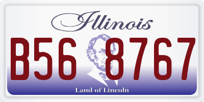 IL license plate B568767