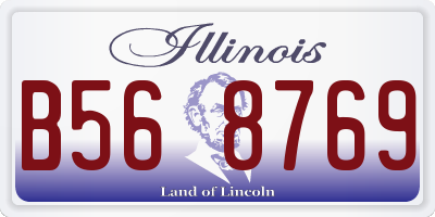 IL license plate B568769
